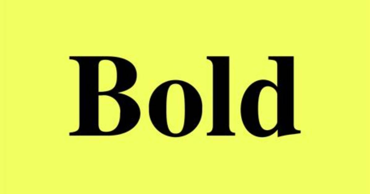 Is Bolded a Word?