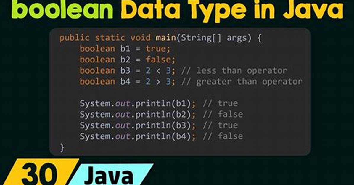Is Boolean Primitive Java