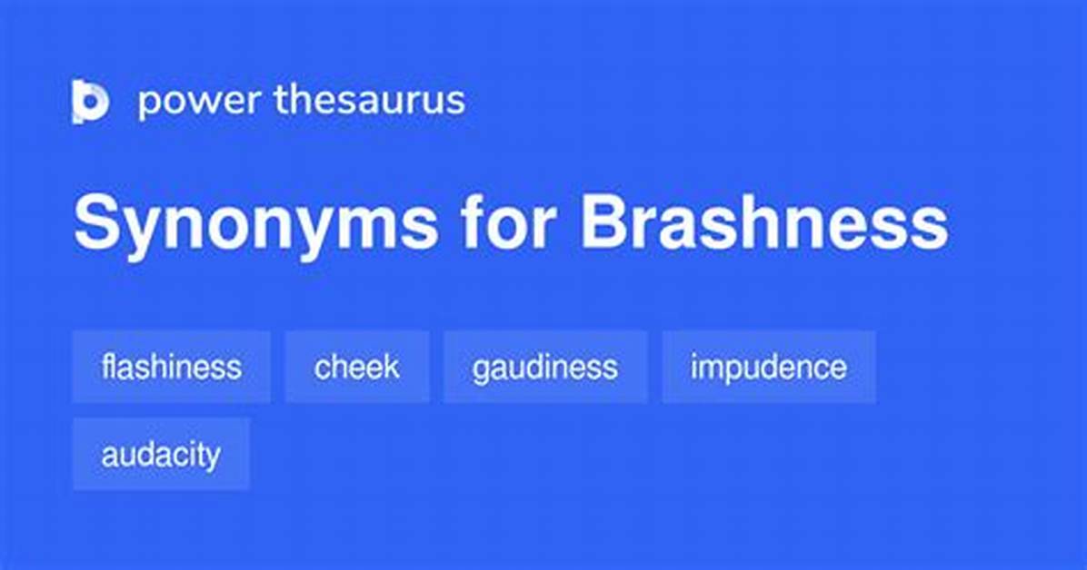 Is Brashness a Word