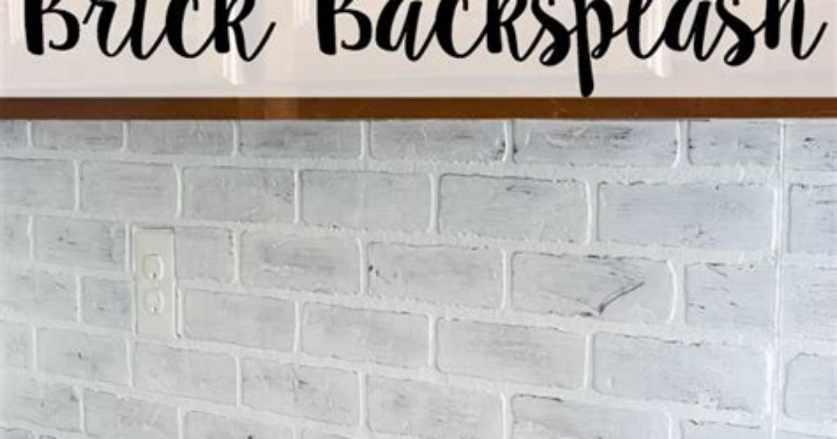 Is Brick Backsplash Easy to Clean