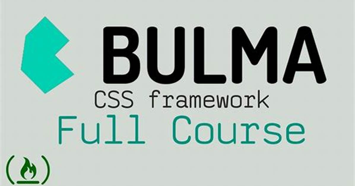 Is Bulma a Css Framework