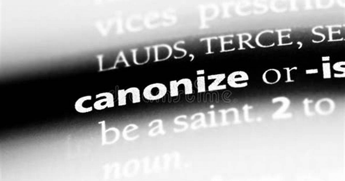 Is Canonize a Word?