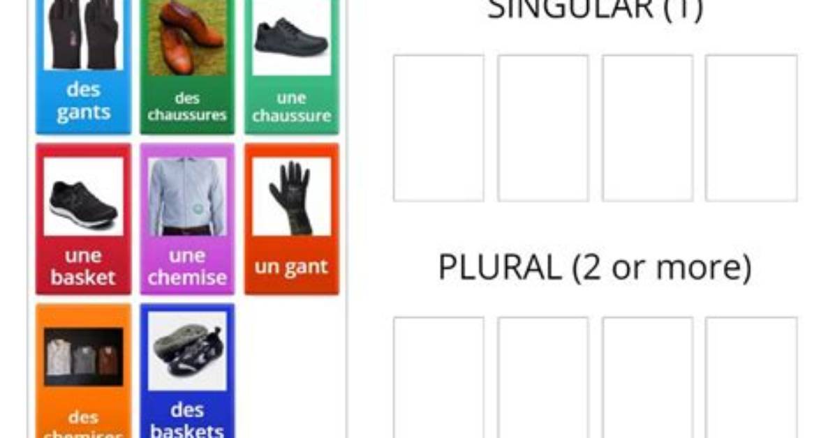 Is Chaussure Singular or Plural?