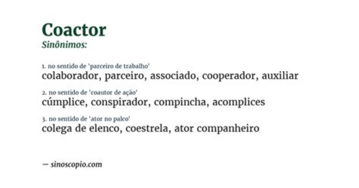 Is Coactor a Word?