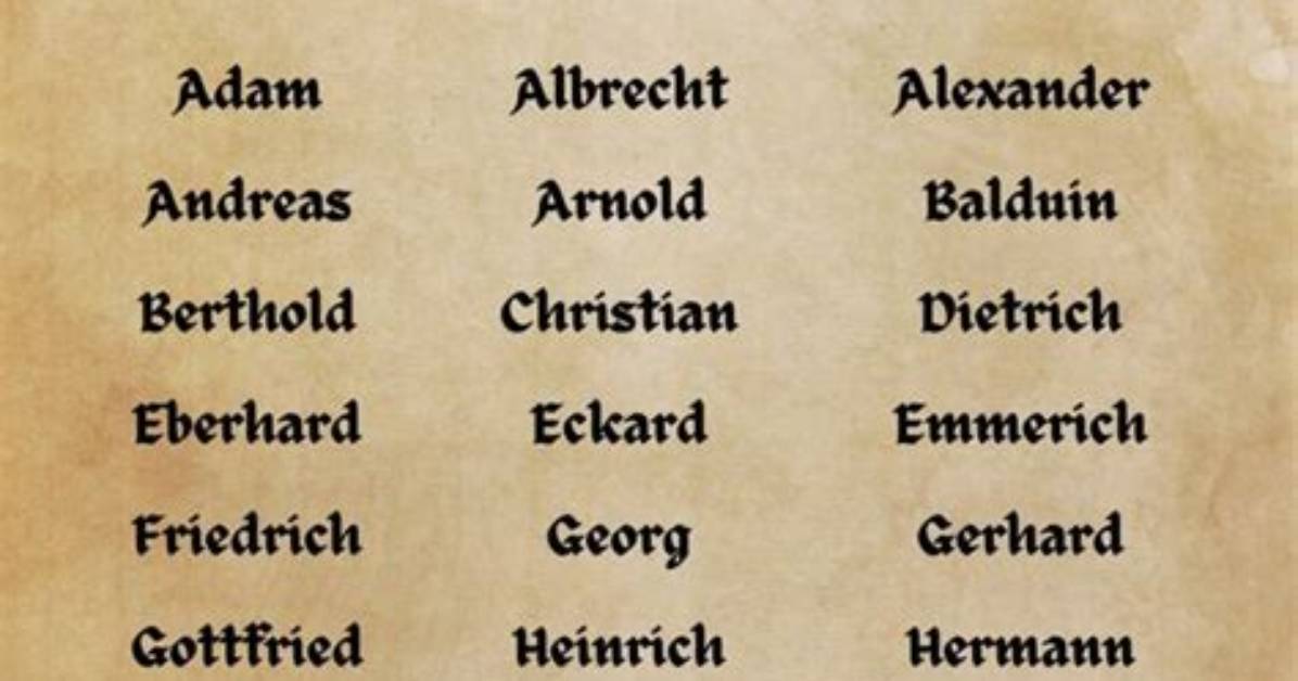 Is Cook a German Name?