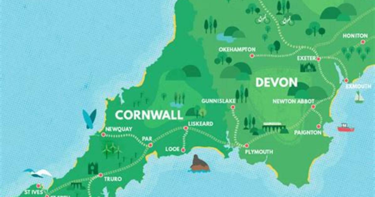 Is Cornwall in Devon?