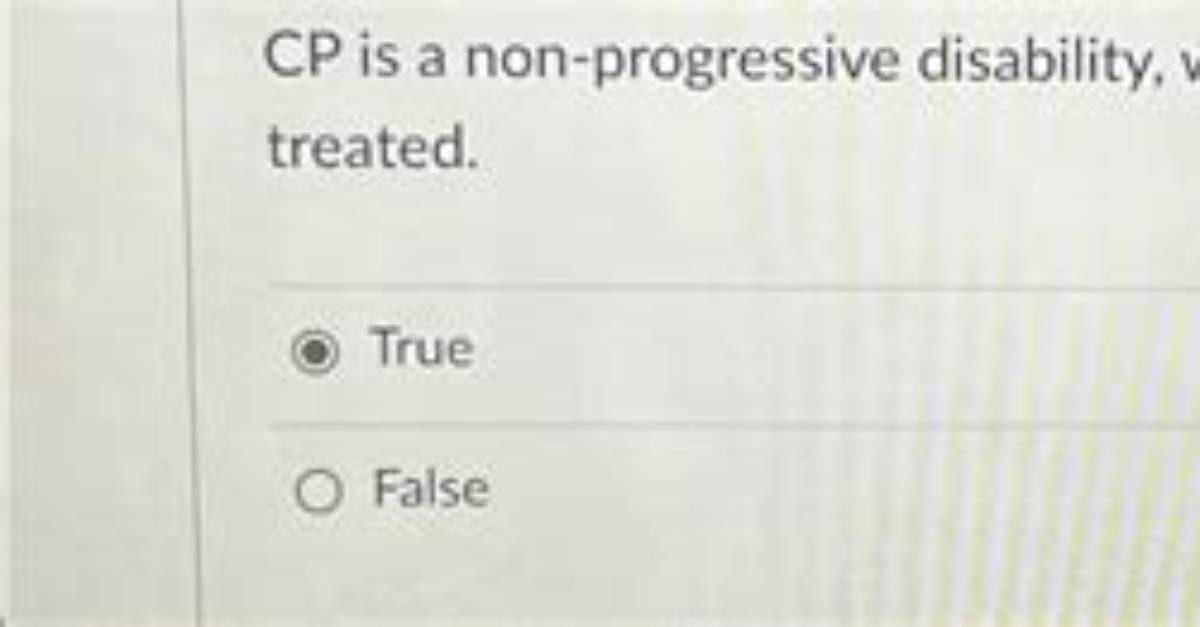 Is Cp Non Progressive?
