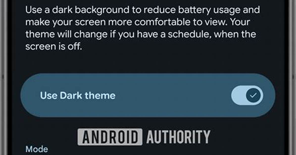 Is Dark Mode Available on Android?