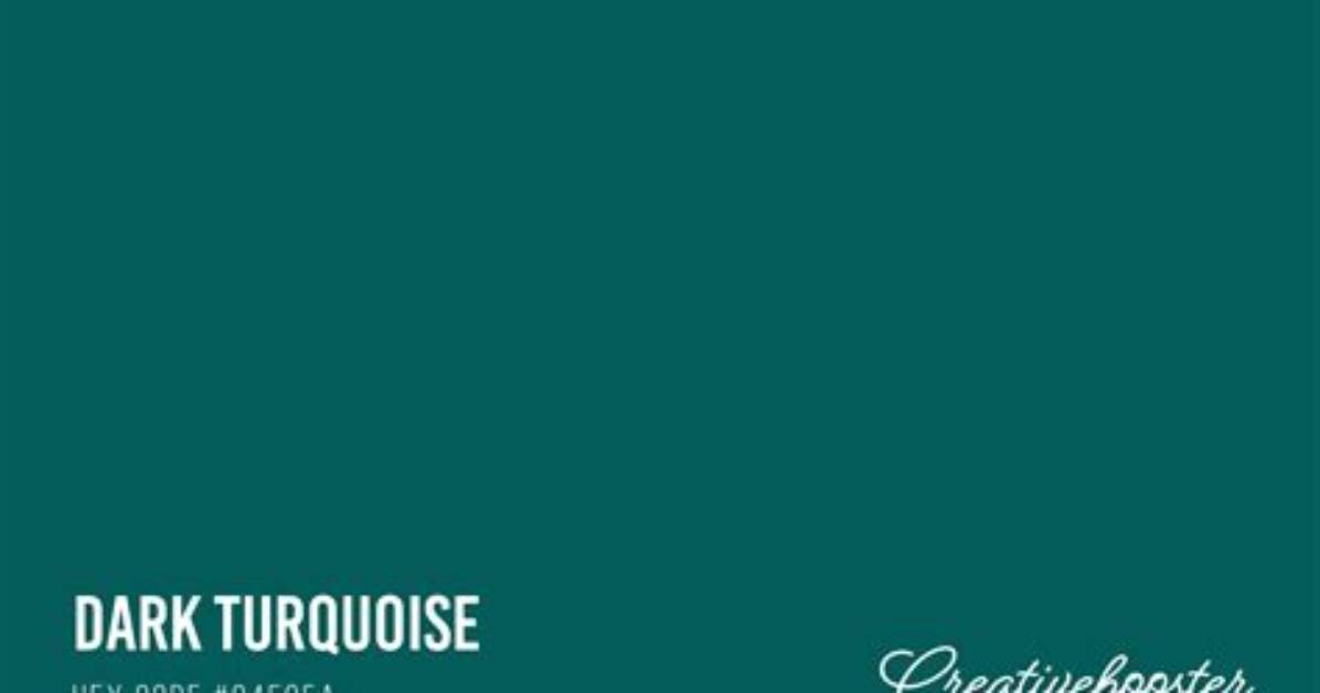 Is Dark Turquoise Green