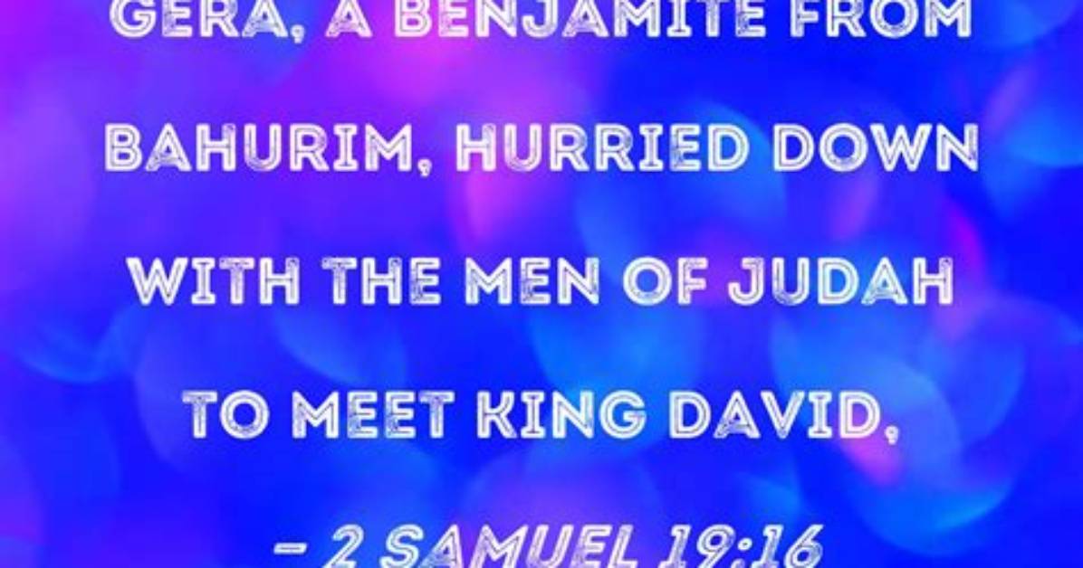 Is David a Benjamite?