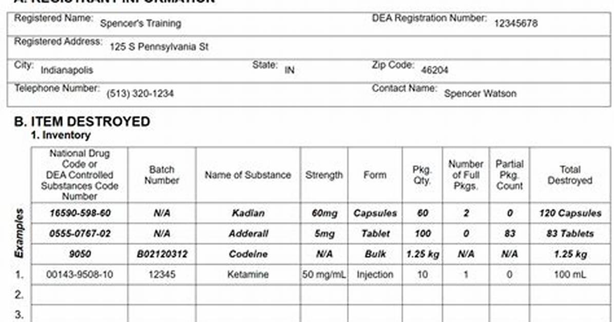 Is Dea Form 41 Required