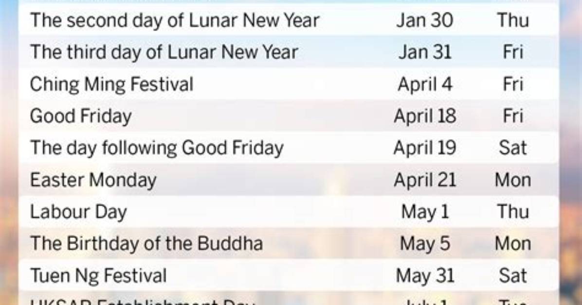 Is Dec 26 a Holiday in Hong Kong?