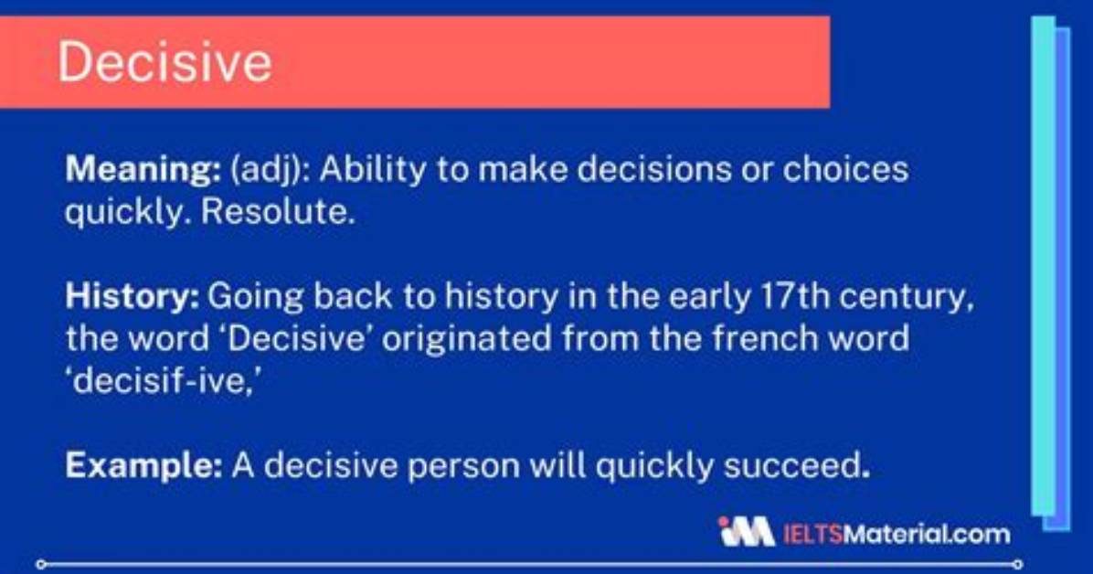 Is Decisively a Adjective?
