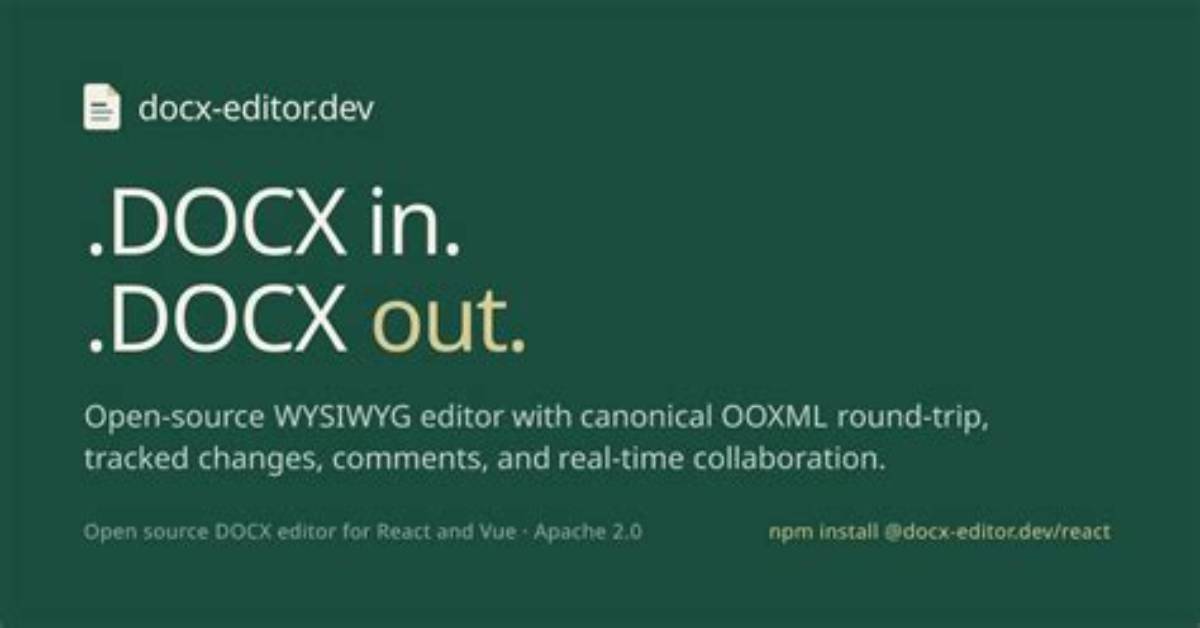 Is Docx Open Source