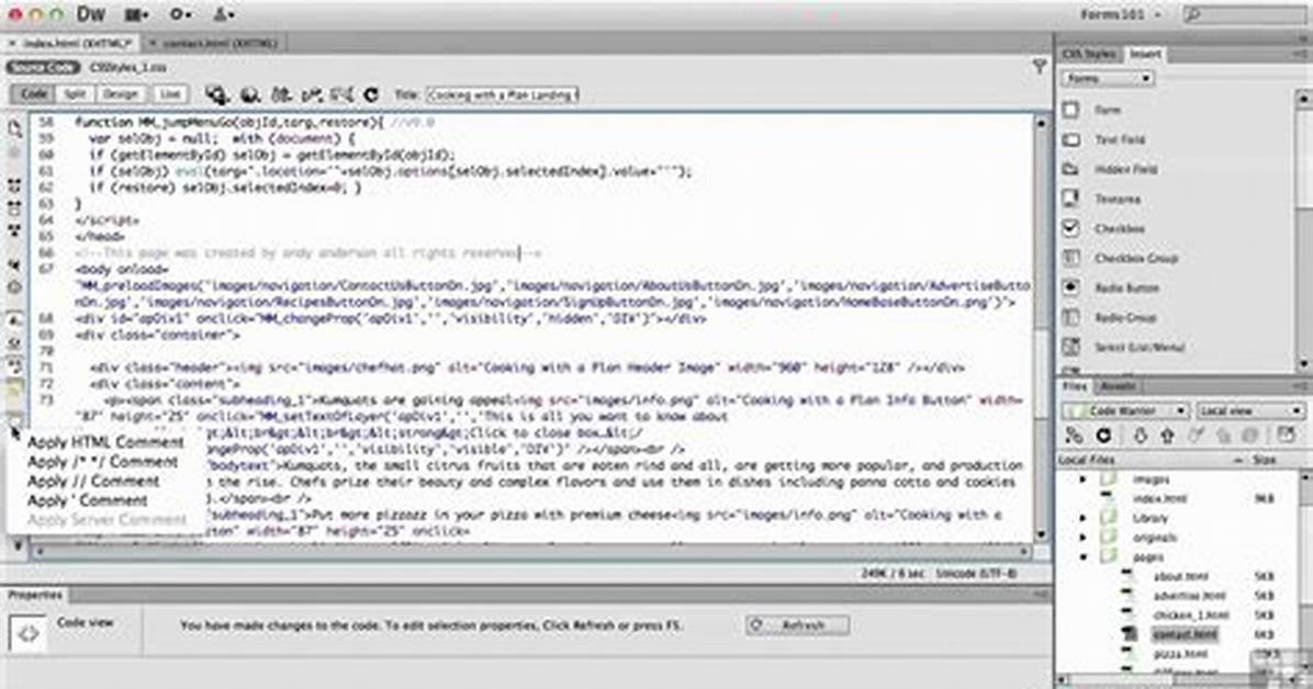 Is Dreamweaver a Code