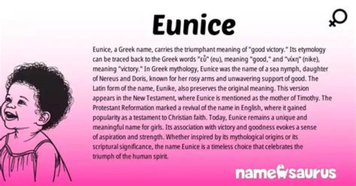Is Eunice a Biblical Name