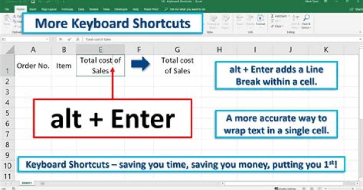 Is Excel Alt+Enter Same as Newline Character \N?