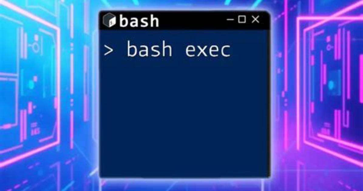 Is Exec a Bash Command?