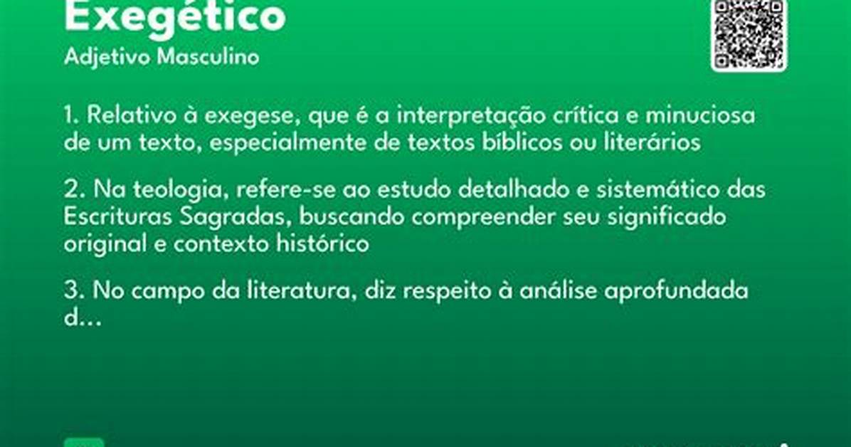 Is Exegetic a Word?