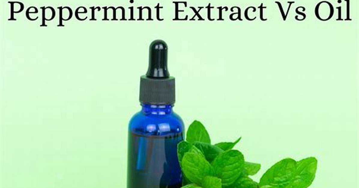 Is Extract the Same as Oil