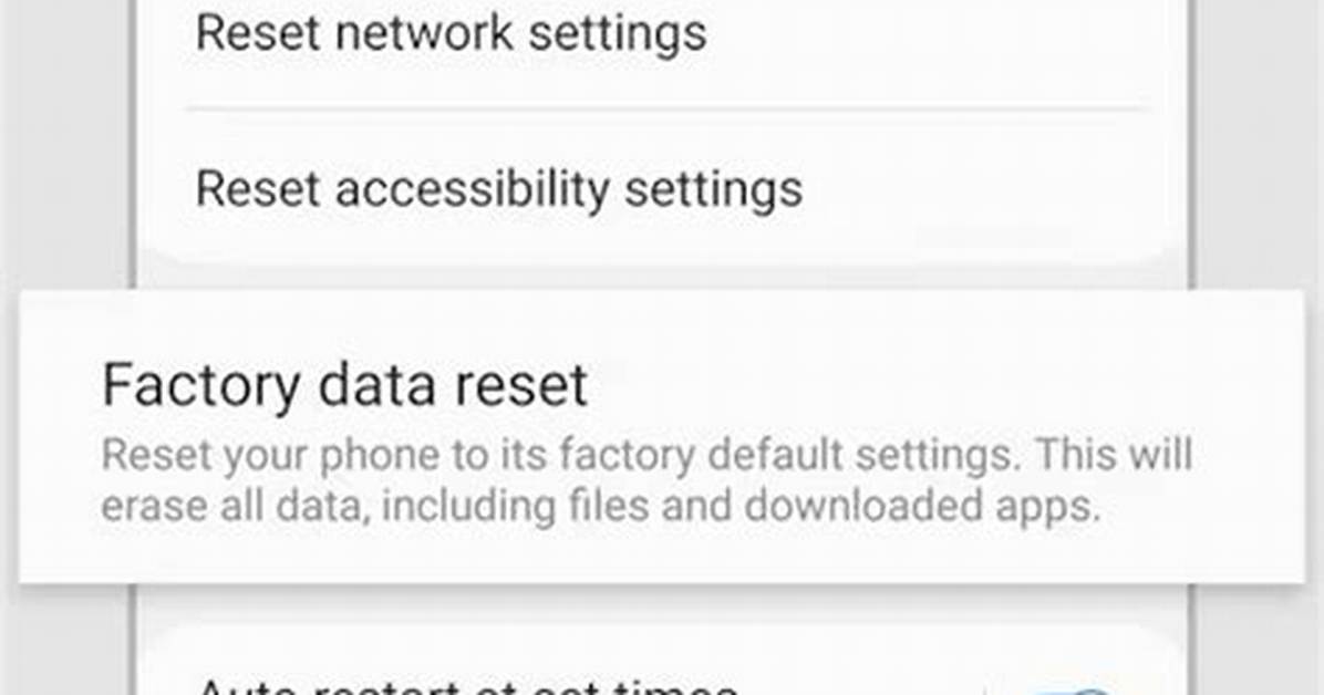 Is Factory Reset Good for Android?