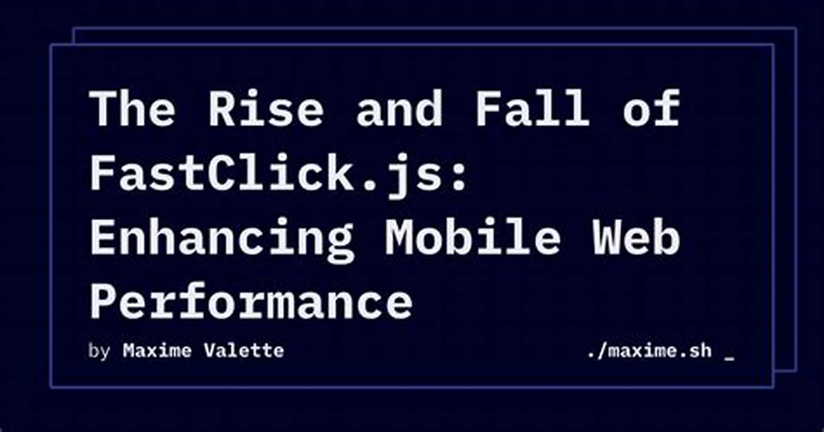 Is Fastclick Js Still Needed?