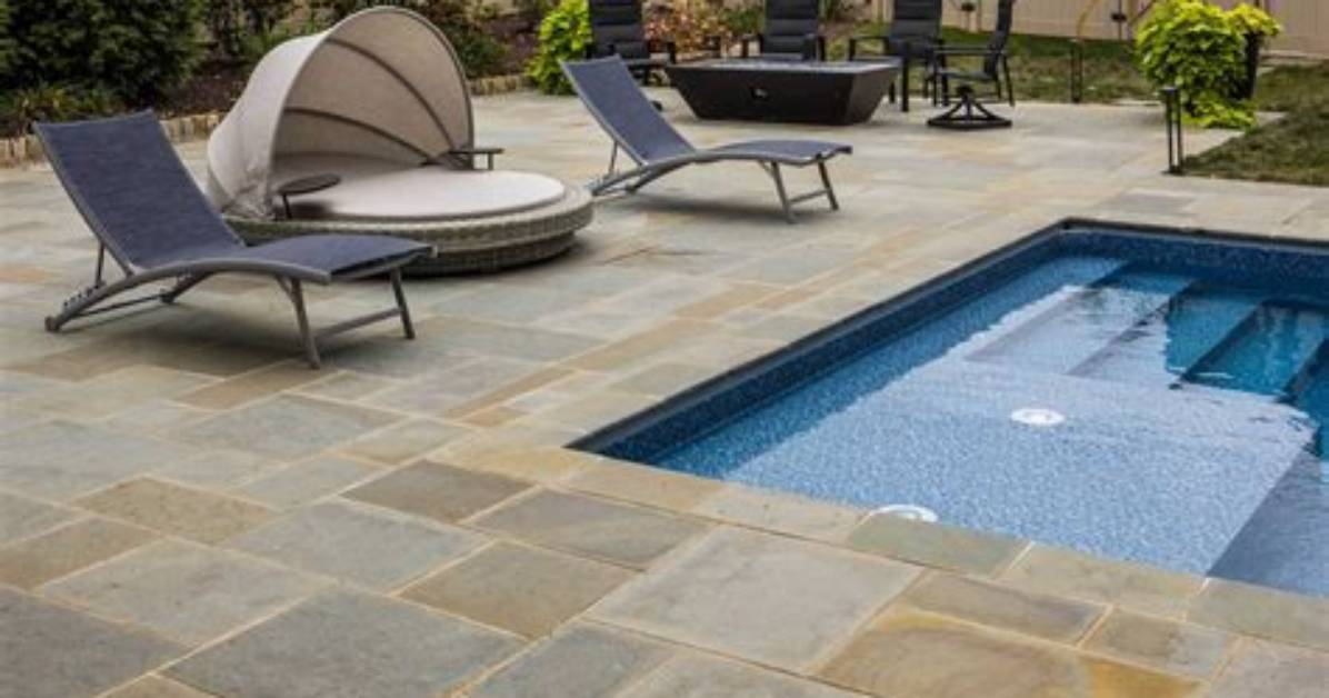 Is Flagstone Pool Deck Hot