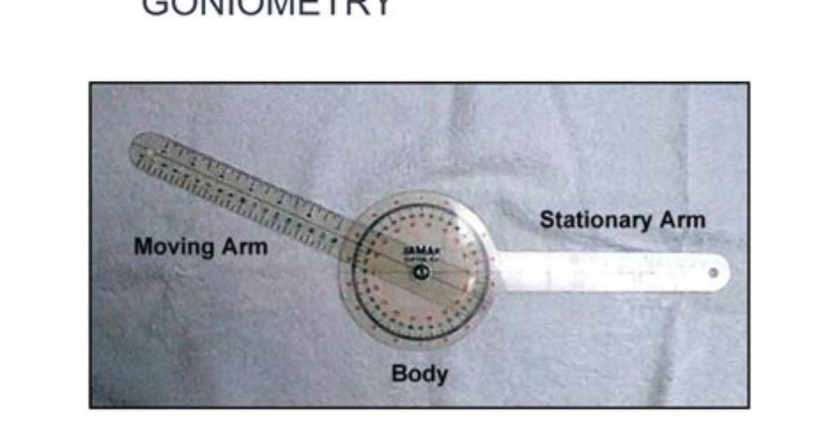 Is Goniometry Valid