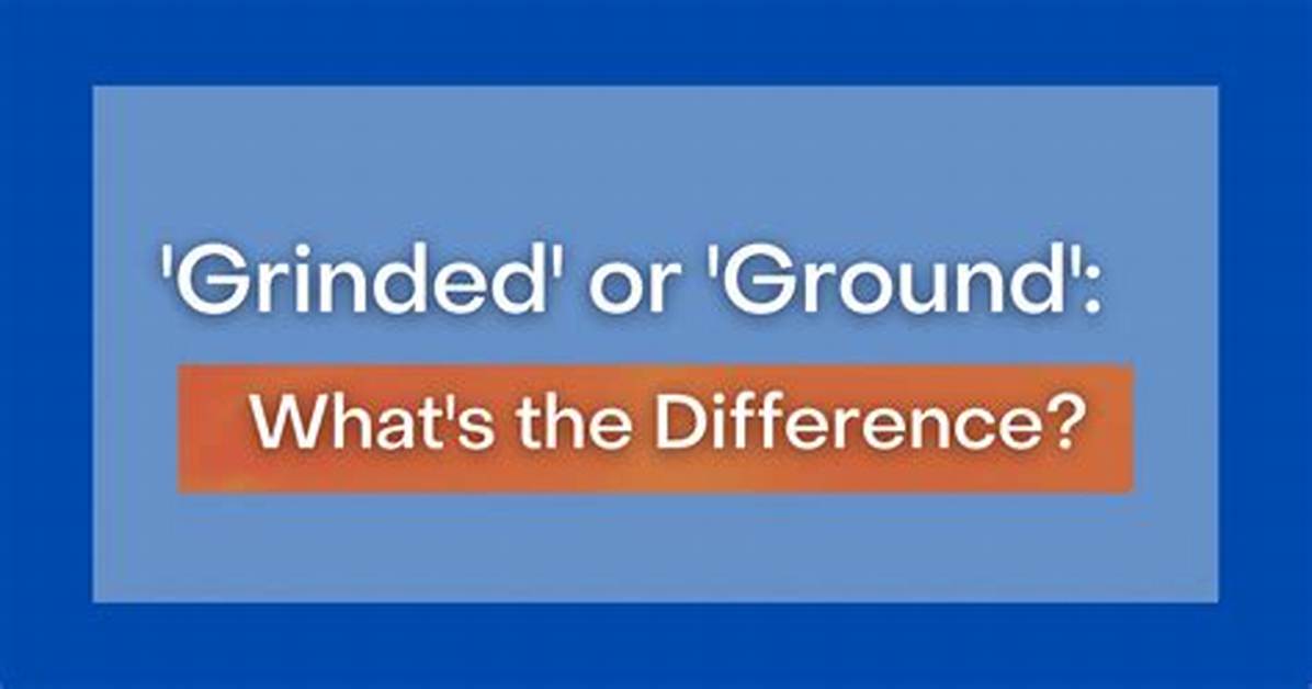 Is Grinded a Word?