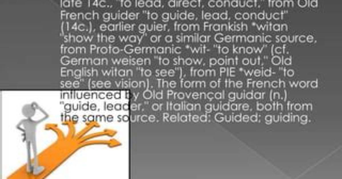 Is Guider a Word?