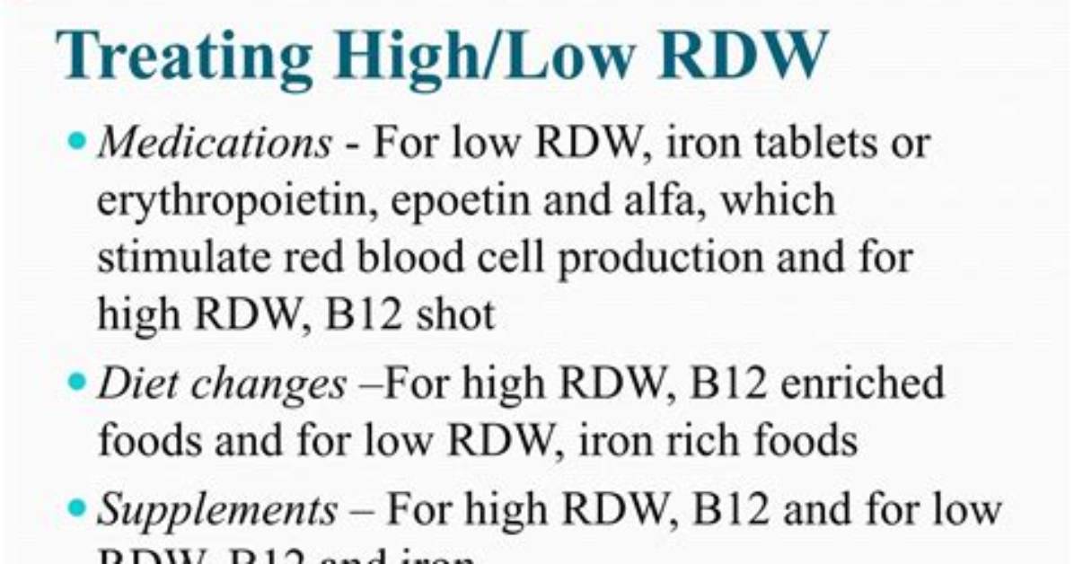 Is Having Low Rdw Bad