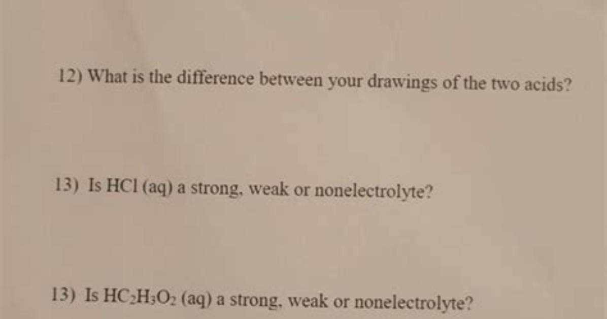 Is Hc2H3O2 Weak or Strong