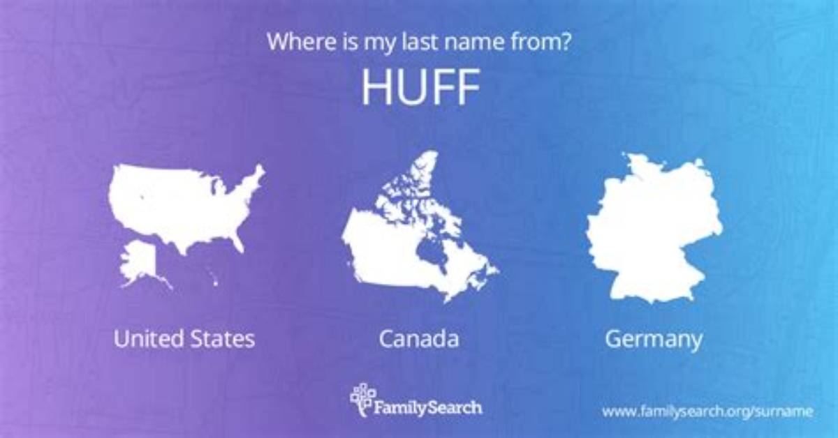 Is Huff a German Name?