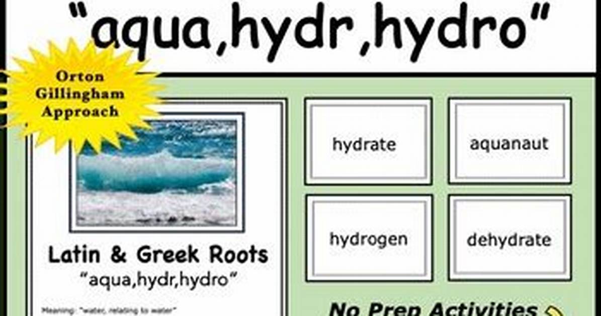 Is Hydro Latin? | Contextresponse. Com