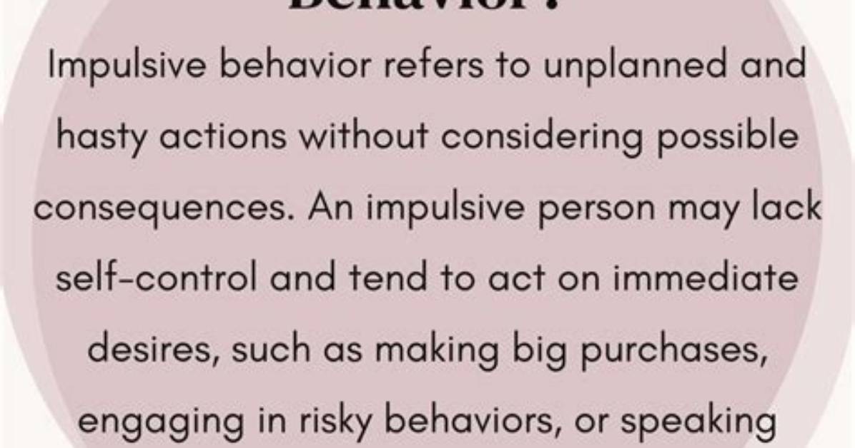 Is Impulsiveness a Word?