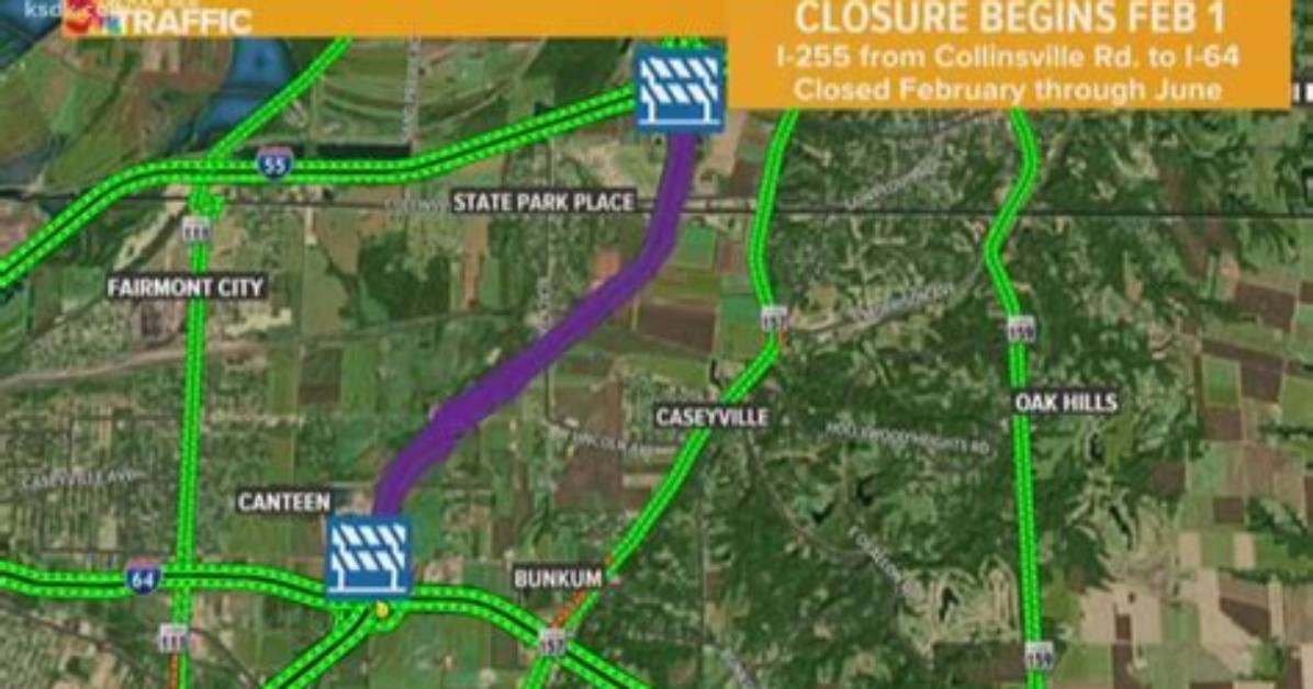 Is Interstate 255 Closed