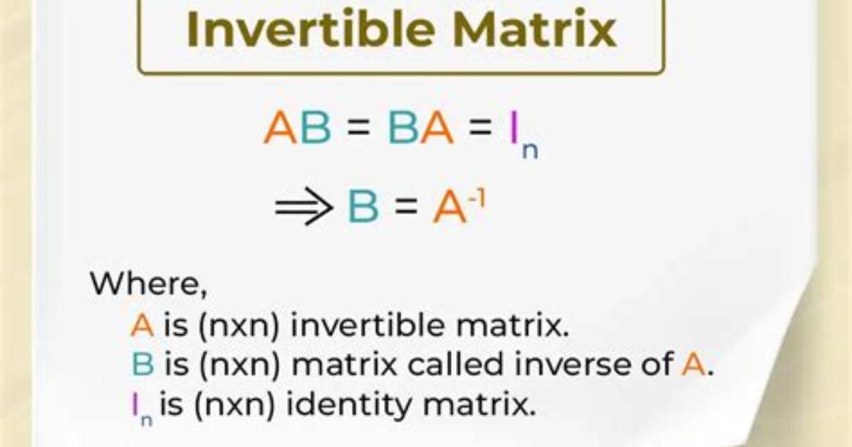 Is Invertibility a Matrix?