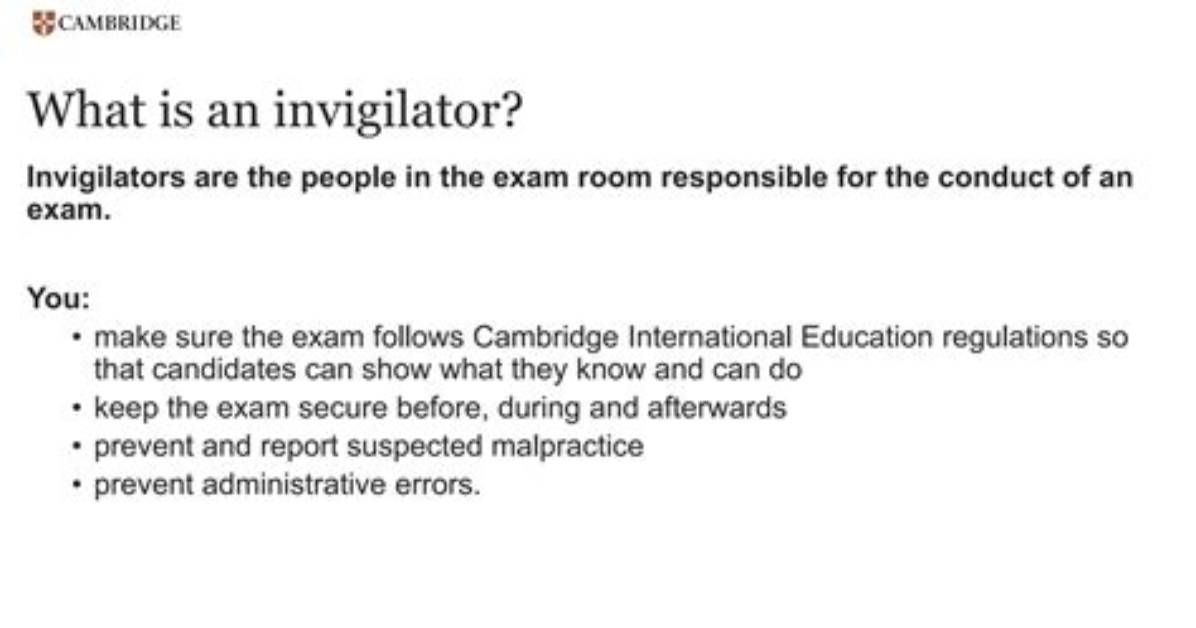 Is Invigilating a Verb?