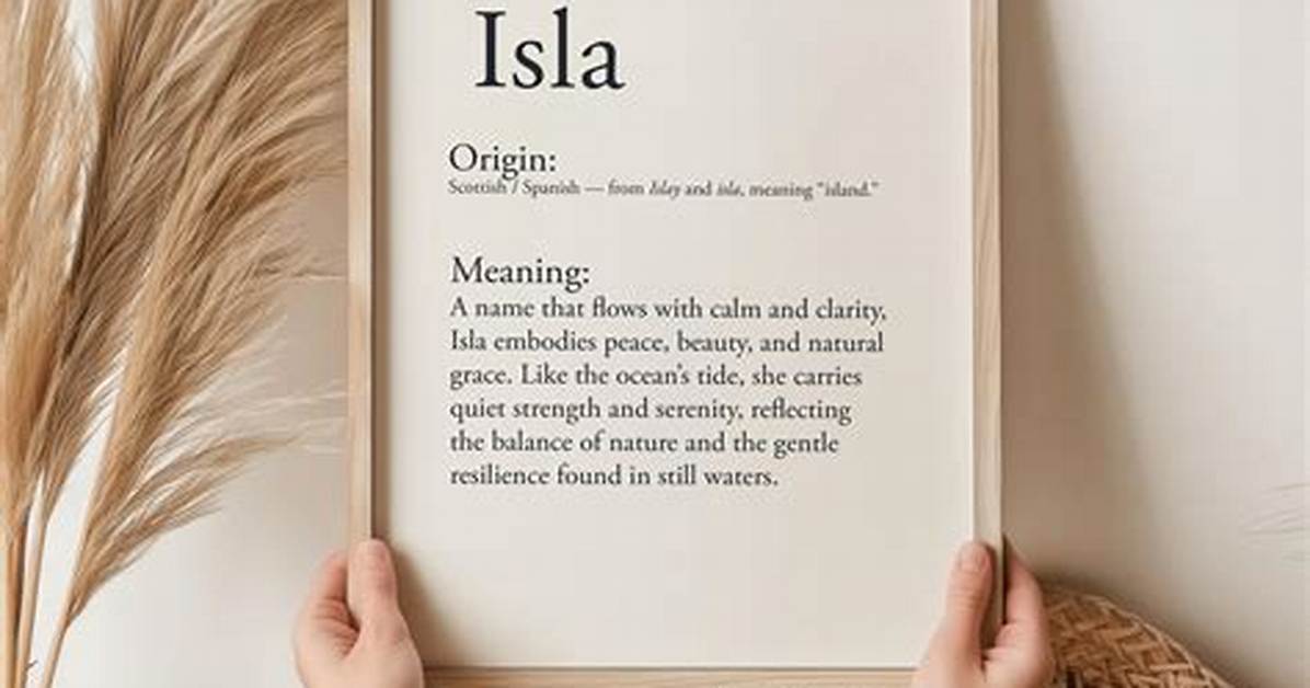 Is Isla a Good Name