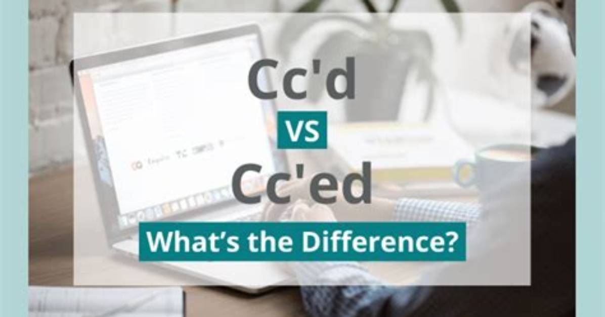 Is It Cc D or Cc Ed?
