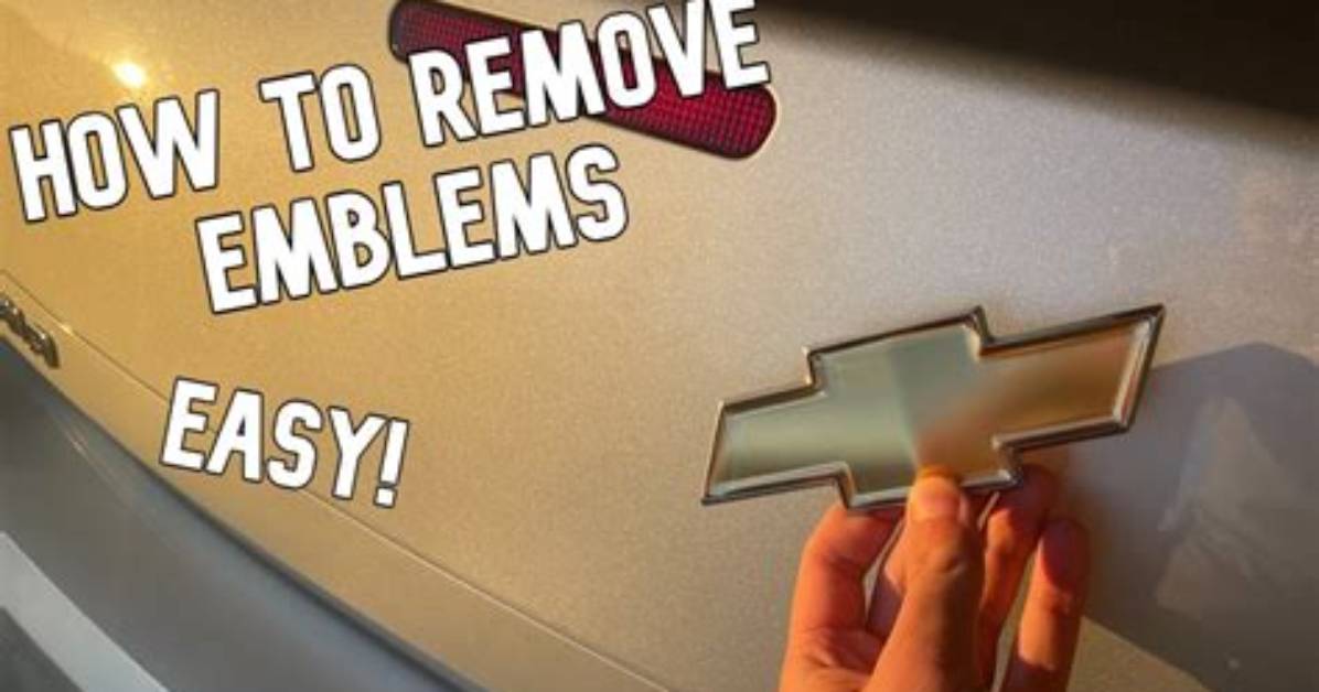 Is It Illegal to Remove Car Emblems?