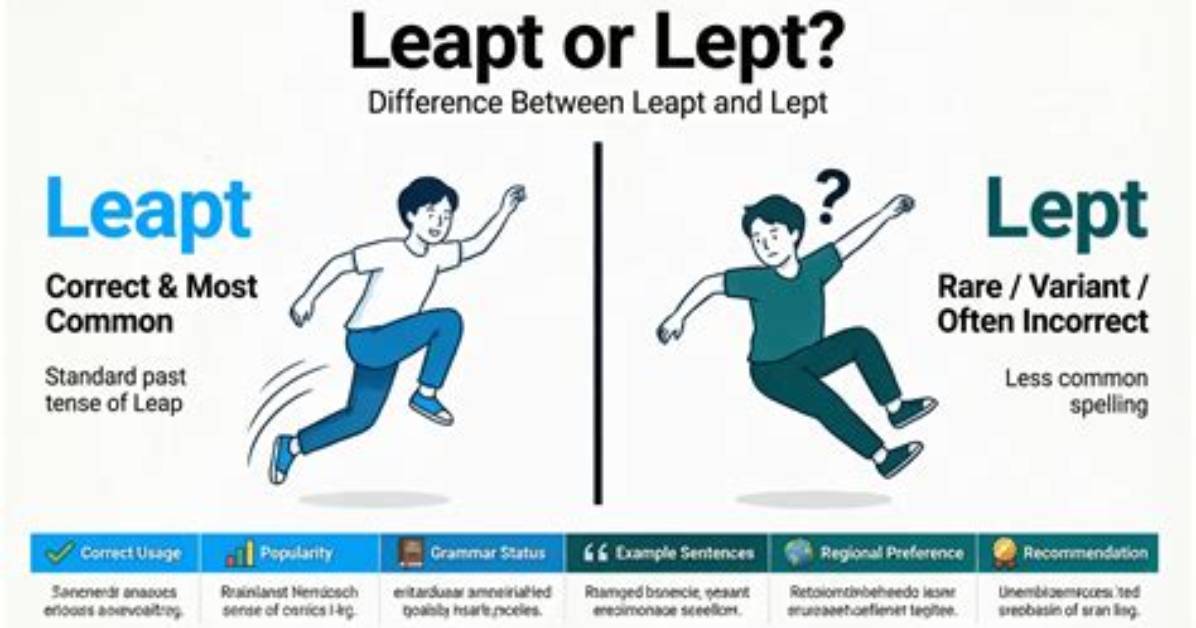 Is It Lept or Leapt?