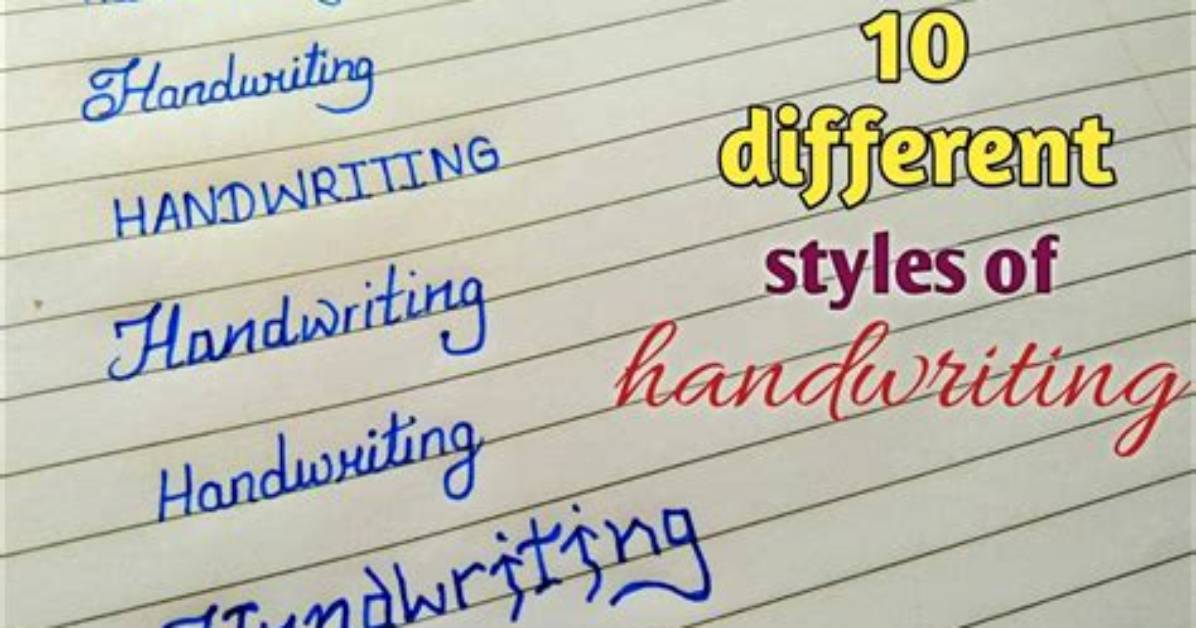 Is It Normal to Have Different Handwritings?