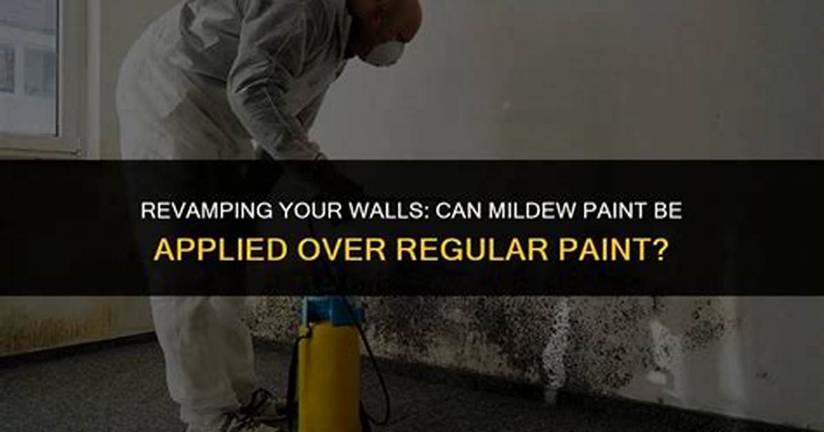 Is It Ok to Paint over Mildew?