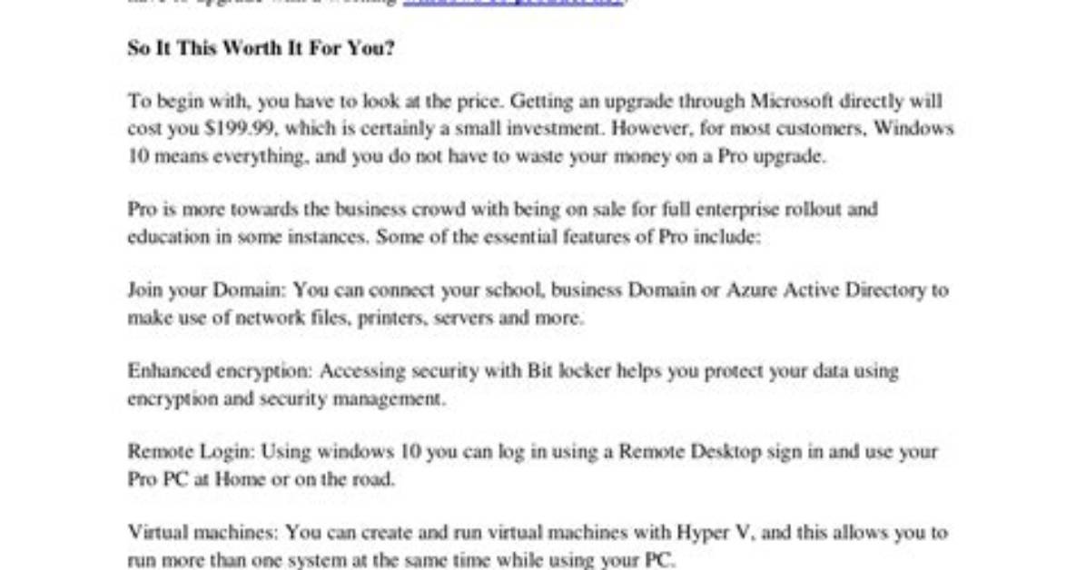 Is It Worth Getting Windows 10?