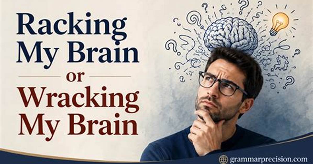 Is It Wracking or Racking My Brain?