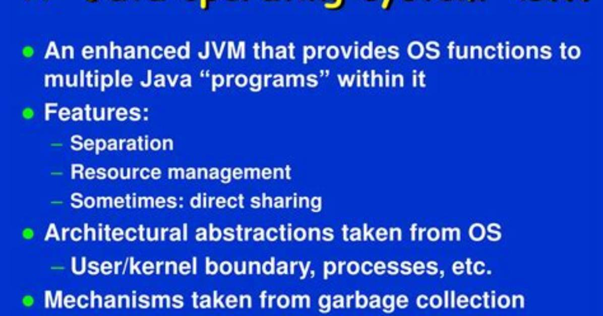 Is Java an Operating System?