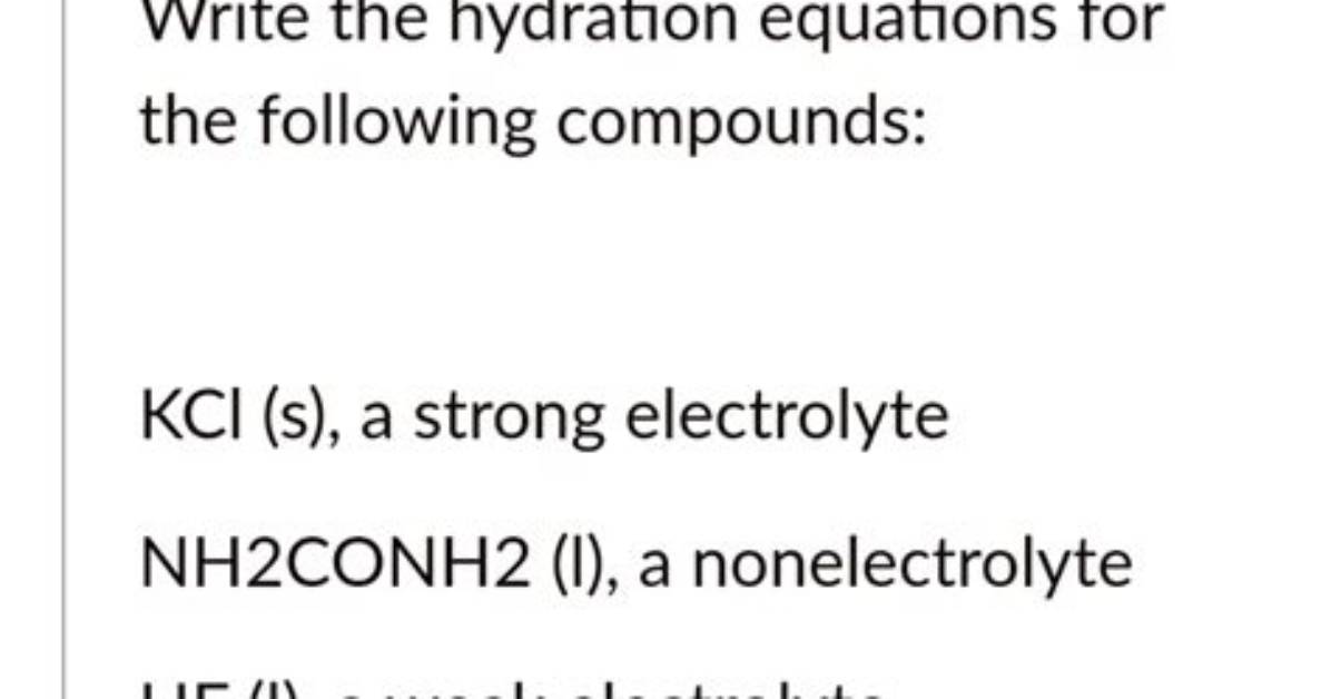 Is Kcl (S) an Electrolyte or Nonelectrolyte?