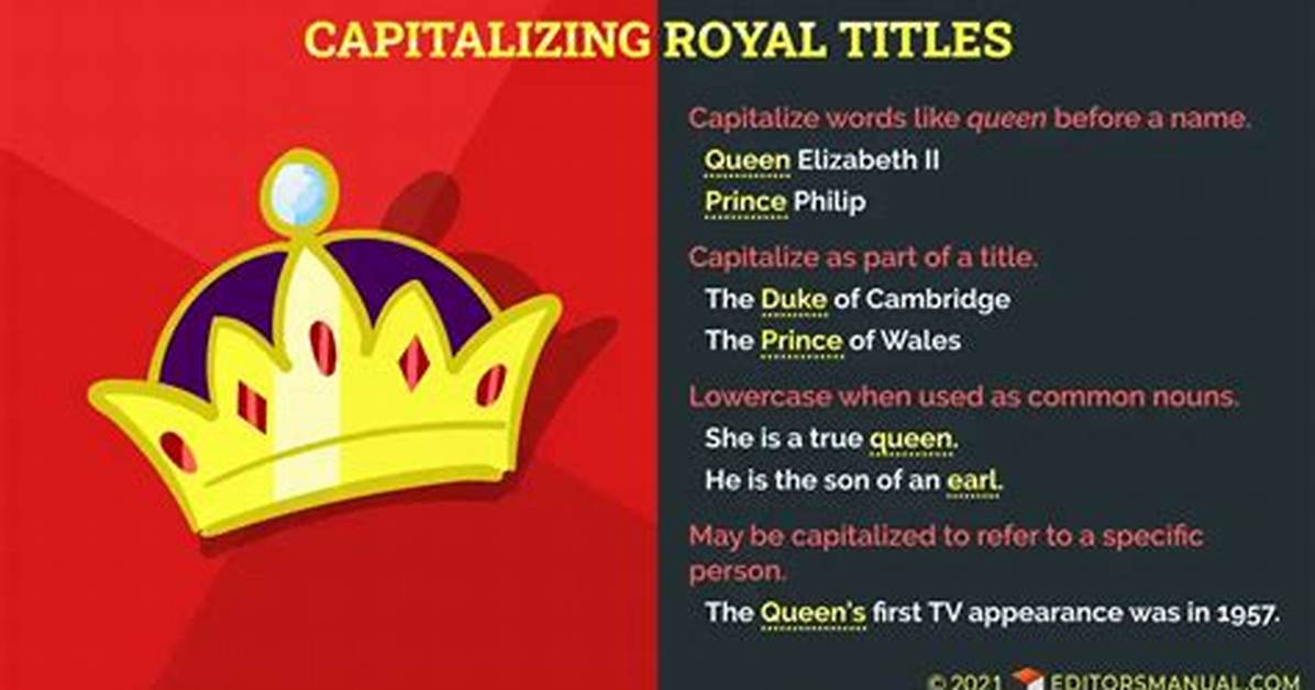 Is King Capitalized?
