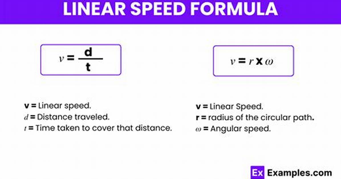Is Linear Speed the Same as Linear Velocity